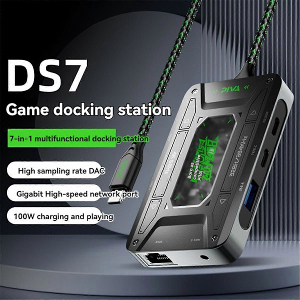 Ljudadapter Typ C Dockningsstation Hörlurskonverterare DS7