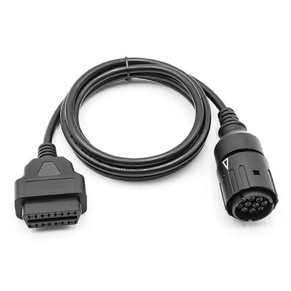 För D-kabel 10-stiftsadapter till 16-stifts OBD2-skannerförlängningskabel