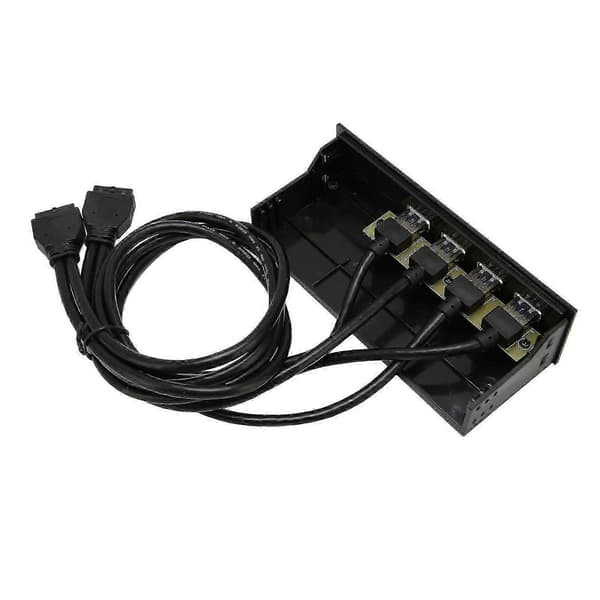 USB3.0 Hub Frontpanel 5Gbps 4 Porter 19pin Optisk Stasjon Frontpanel for 5.25 Tommers PC Datamaskinkabinett