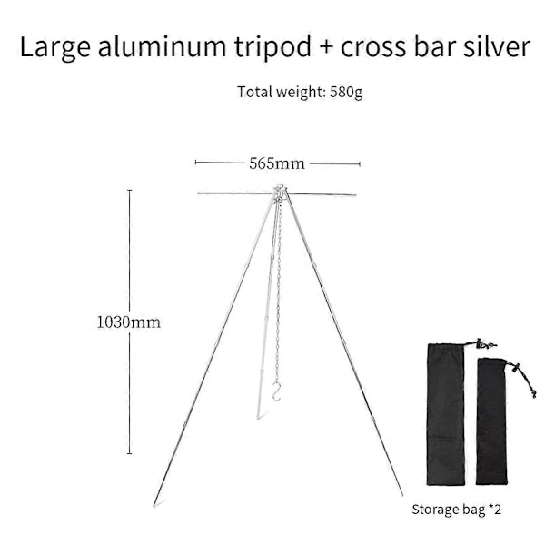 Silverfärgad Utomhus Aluminiumlegering Stativhängare Förvaringsställ