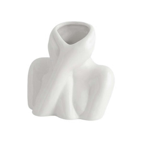 Blomstervase i nordisk stil, kvindekrop, halvt ansigt, blomsterpotte, vase A