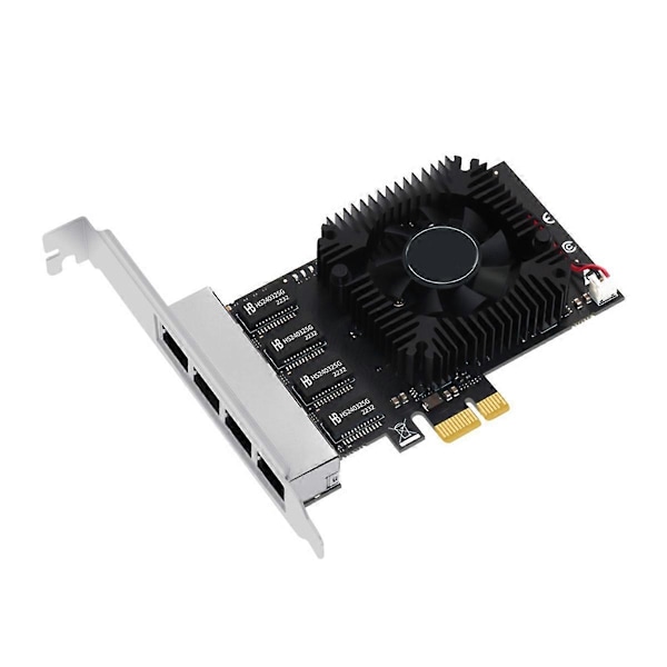 4-portars PCIE POE nätverkskort Gigabit industriell Ethernet-omvandlare