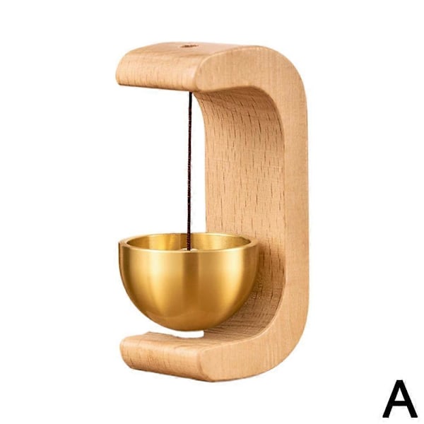 Magnetisk Trä Vindspel Sugpropp Dörr Magnetisk Trä Dörrklocka A