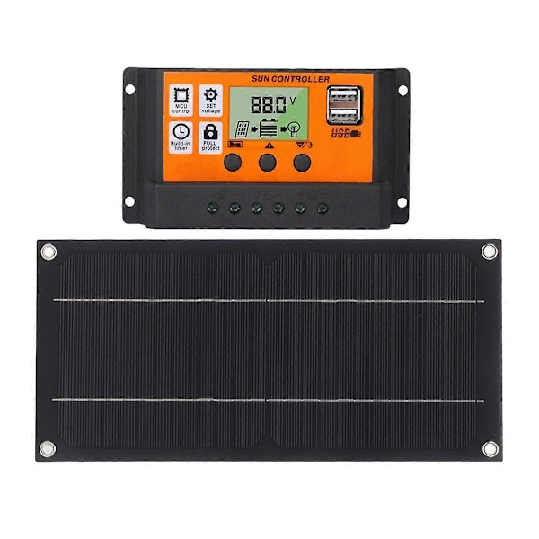600 W aurinkopaneelisarja 100 A 18 V lataussäätimellä aurinkolataukseen