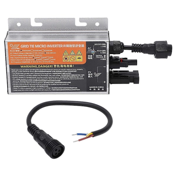 PVGS Aurinko Mikroverkkoinvertteri Aurinkovoima PV Invertteri Tehoinvertteri 1860V 260W 220V