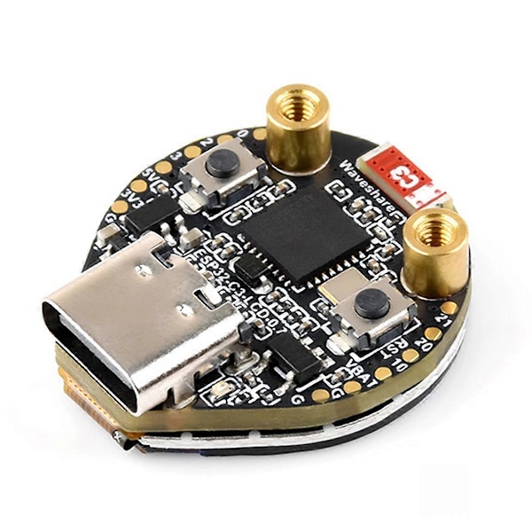 ESP32-C3 IoT Utvecklingskort med Inbyggd 0.71-Tums SPI-Gränssnitts LCD-Skärm 160X160 Pixlar Demokort Rund LCD-Dashboard