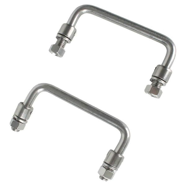 304 Rostfritt Stål Fällbart Handtag 90 Grader 2-pack Hålcentrum 120mm