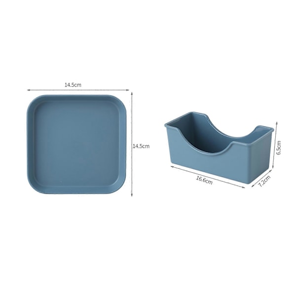 8 st Lätta Plasttallrikar Okrossbara Återanvändbara Mattallrikar Diskmaskinsäkra Färgglada Tallrikar för Kök Vardag Campingtallrikar Mix Color Square