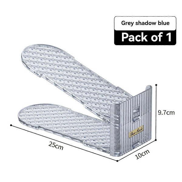 Skohylla Organizer, Utrymmesbesparande Staplare (Klar, 3-pack) C