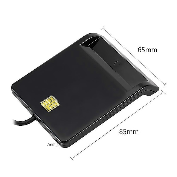USB Smart Card Reader DNIE ATM CAC IC ID SIM-kortläsare för Windows Linux