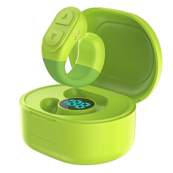 Scrollring Fjärrkontroll Bluetooth Sidvändare Klicker med Digitalt Laddningsfodral för IOS Android Telefon - Grön
