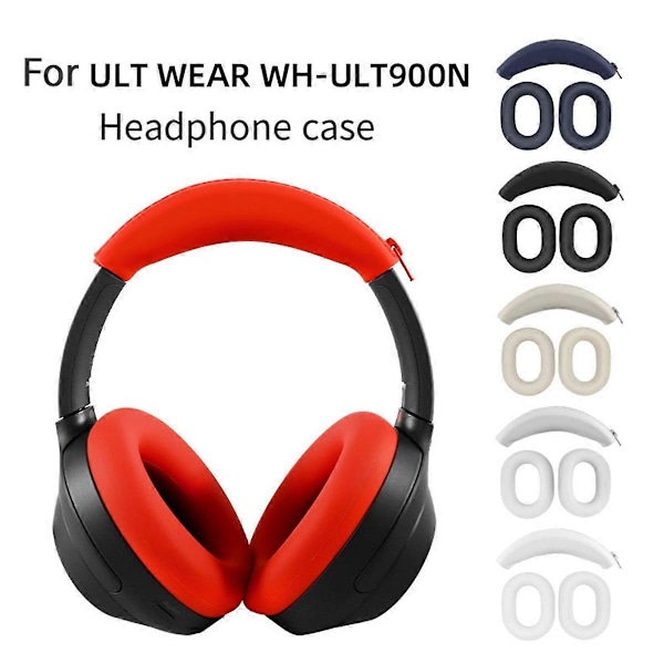 Öronkuddar + Huvudbandsats för headset Silikonskyddsfodral C