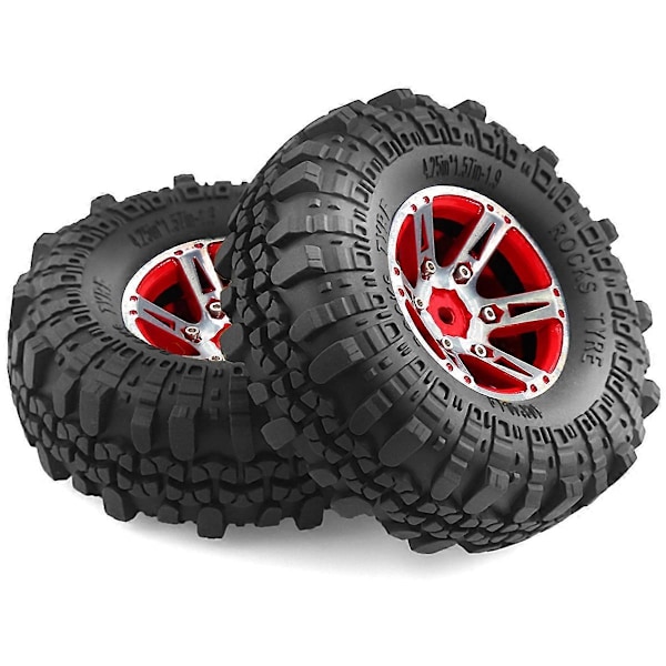4stk Metall Beadlock Hjul Fälg för 1/10 RC Crawler Bil