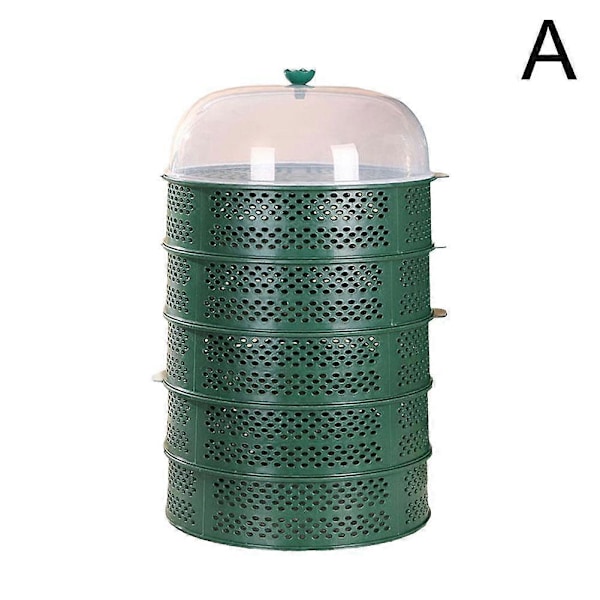 Utskjuten Matkåpa Flerlagers Insektsskydd Förvaring Stapelbar Green 5 layers