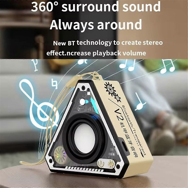 Kannettava HiFi-subwoofer, pieni langaton kaiutin surround-äänellä