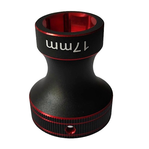 17MM Hjul Hex Nyckel Verktyg HEX Mutterhylsa Svart Röd