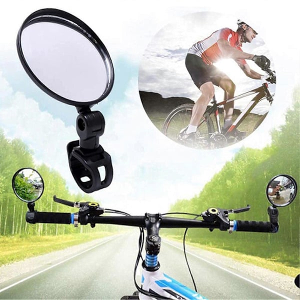 1 Par Cykel Backspeglar Bredare Vy 360-graders Roterbar Universal Cykelstyre Backspeglar Tillbehör