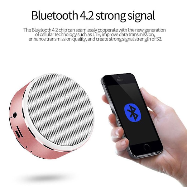 Stereo Musik Portabel Mini Bluetooth Högtalare Trådlös Hifi Högtalare Subwoofer Högtalare Ljudgåva