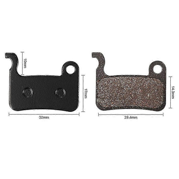 4 par cykelharts skivbromsbelägg för Deore M596 M595 M535 M665 M775/776/765 /R M975 M966 M965