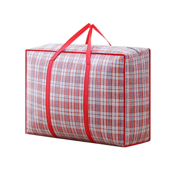 Opbevaringspose til dyner Multifunktionel Super Stor Kapacitet Vævet Fortykkede Dyne Bagage Pakkepose til Hjemmet Red M