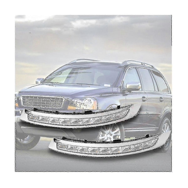Humanmade 1 par LED DRL Blinkers Varselljus Dagsljus Dimljus För Xc90 2007-2013
