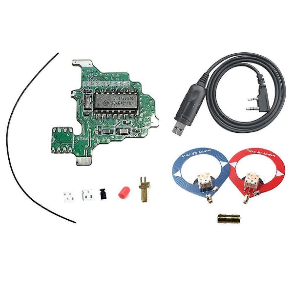 SI4732 Modifieringsmodul+2xDonutantenn+Programmeringskabel