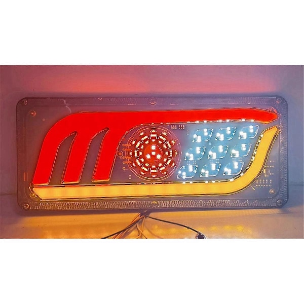 2 ST LED Lastbils Bakljus Blinkers Bakre Bromsljus 46cm