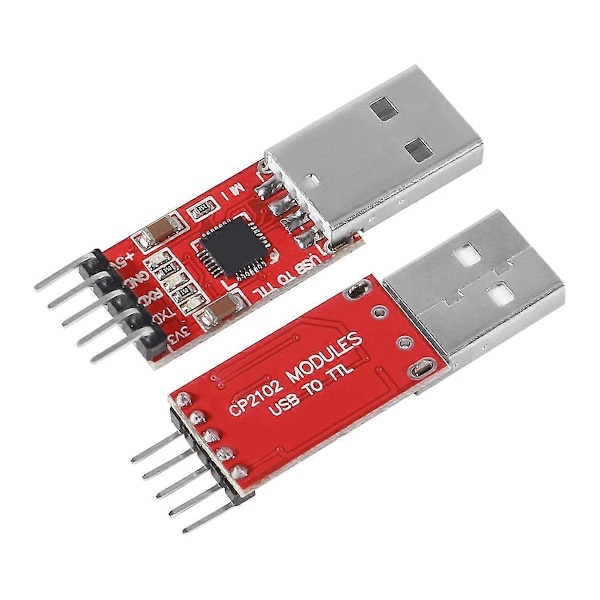 3 st CP2102 USB 2.0 till TTL 5-stifts seriell adapter USB till TTL seriell konvertermodul för UART STC 3.3V och 5V