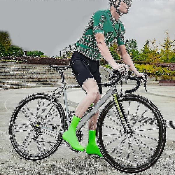 Vattentäta Varma Cykellåsskor i Silikon, Cykelöverdrag Skydd White S