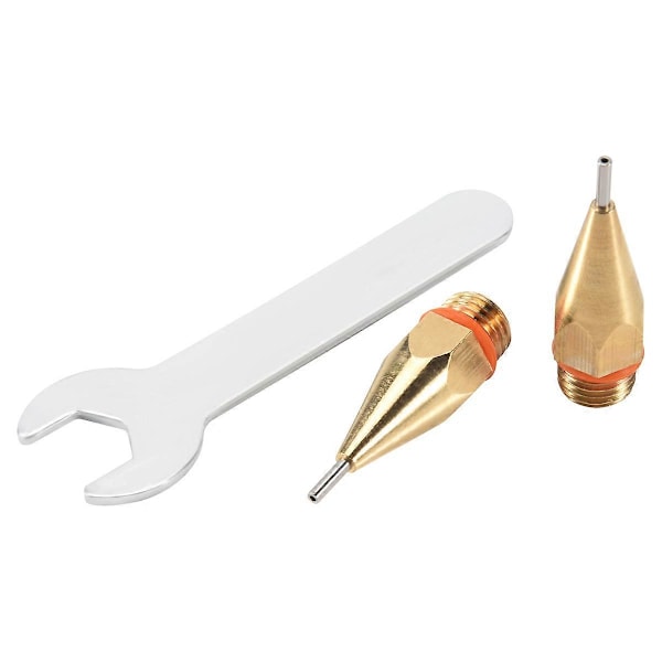 2 kpl 1,0x40 mm kuparisuutin suutinavaimella, vaihdettava suutin