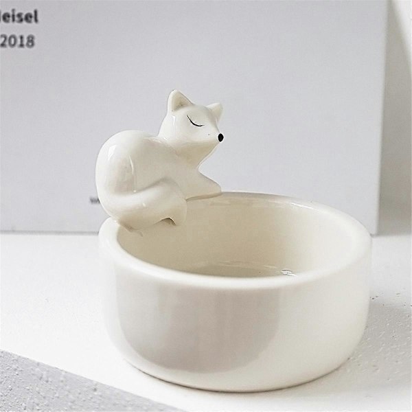 Fox Ljusstake Fox Värmeljushållare Värmande Tassar Fox Värmeljushållare Ornament Söta Ljushållare