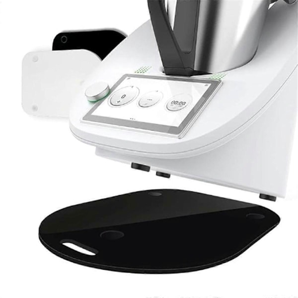Halkfri Matta för Köksmaskin Thermomix TM5 TM6 Mixer Svart