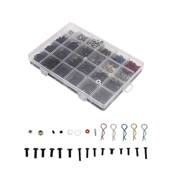 Skruvboxset för 1/10 /SCX10/Redcat//Arrma/ RC Bildelar Reparationsverktyg