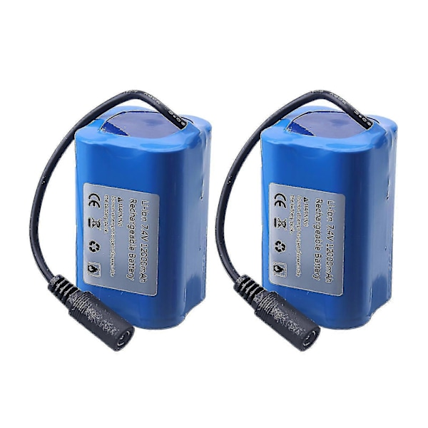 T188 2011-5 H18 C18 Fjärrkontroll Fiske Bete Båt Reservdel 7.4v 5200mah/12000mah Batteri/motor/laddare/3-i-1 Laddningskabel 2PCS