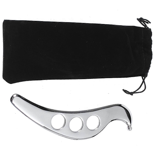 Gua Sha Skrapa i Rostfritt Stål Massageredskap