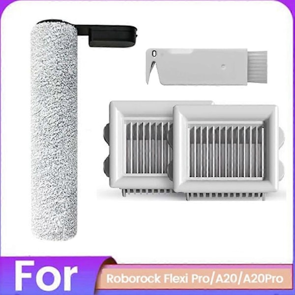 4-pack Borst- och Filterkit för Roborock Flexi Pro A20 A20Pro Golv