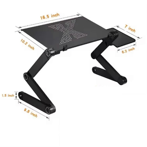 Laptopbordstativ med justerbart, foldbart, ergonomisk design