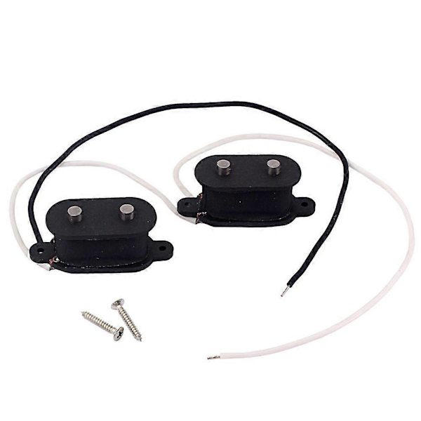 1 Set Gitarrtillbehör Elgitarr Elbas Tillbehör 4-strängad Pickup Humbucker (Svart)