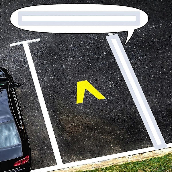 Parkeringsplatslinjemall Vikbar Återanvändbar Linjemall 1 st