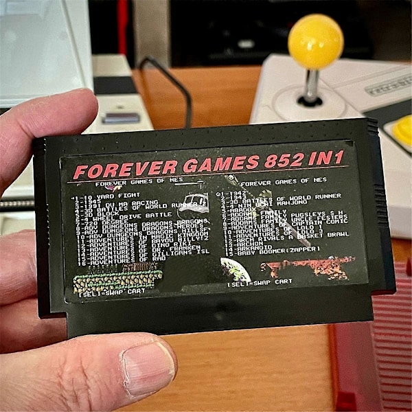 852 i 1 spel för FC-adapter för SFC/SNES Gul