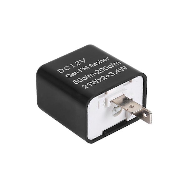 Bilreläsockel 2-stift 12V Svart