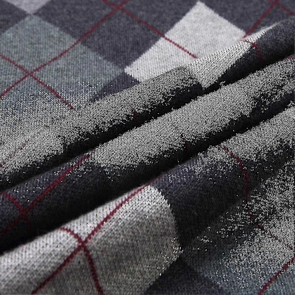 Miesten kashmirvillasekoitus neule hihaton V-aukkoinen villapaita Dark Grey L
