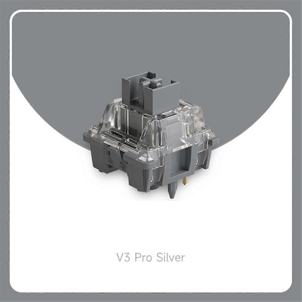V3 Pro Silver Brytare 5 Pin 40gf Linjär Brytare med Dammtät Stam