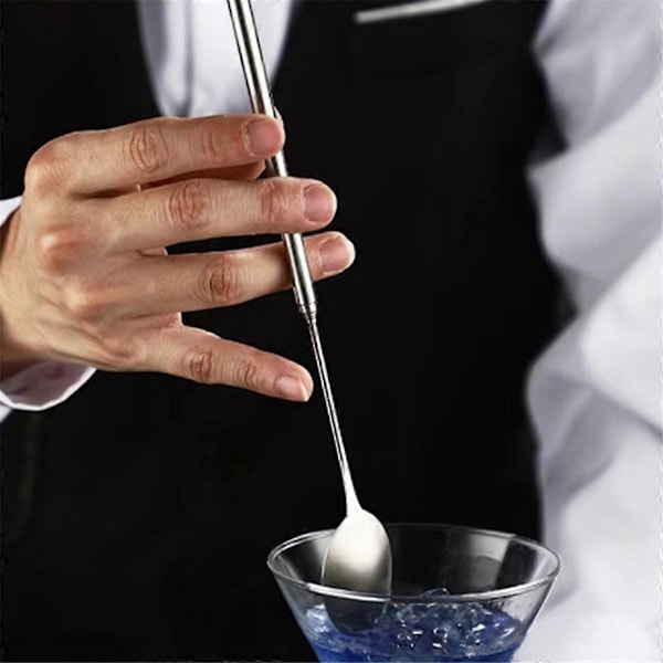 Infällbar Barsked Barverktyg Bartender Cocktail Blandningssked