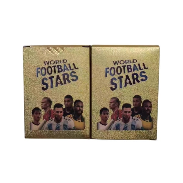 Football Star Card World Football Stars 55 guld PVC-kort-engelska golden