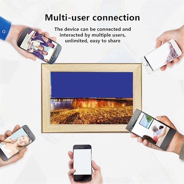 Digital fotoram 10,1 tum Frameo digital fotoram EU-kontakt