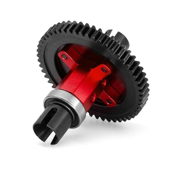 RC Bil 52T Spur Gear Monterad Center Diff tillbehör Röd