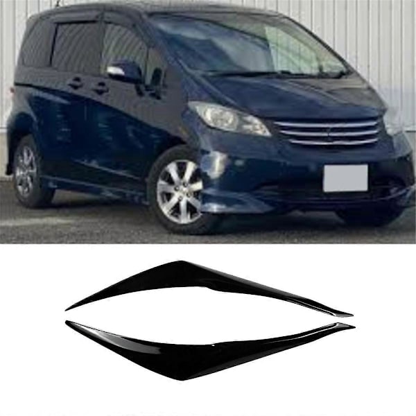 Främre Strålkastarögonbryn Resin Huvudljus Ögonlock Ögonbryn för Honda