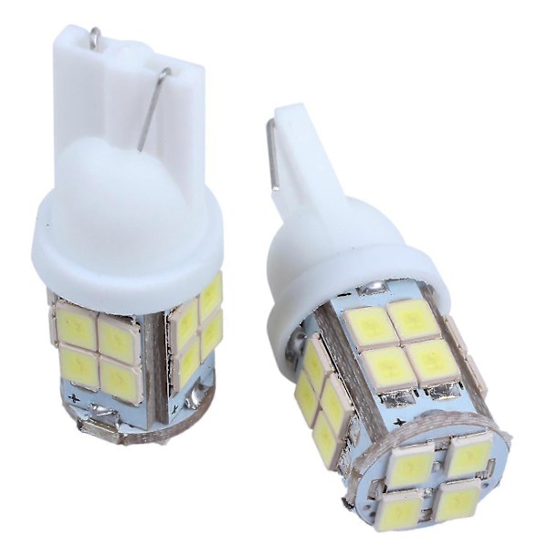 2 X T10 194 W5w 1210 Smd 20 Led Instrumentbräda Lampa Registreringsskylt Ljus Vit