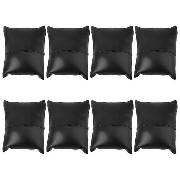 8 st PU Läder Klockdisplay Kudde Smyckesdisplay Kudde Armband Kudde
